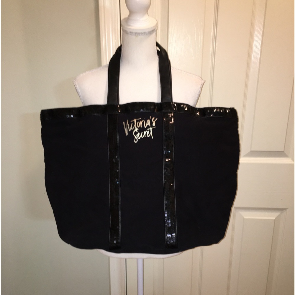 Victoria's Secret Sequined Canvas Tote Bag